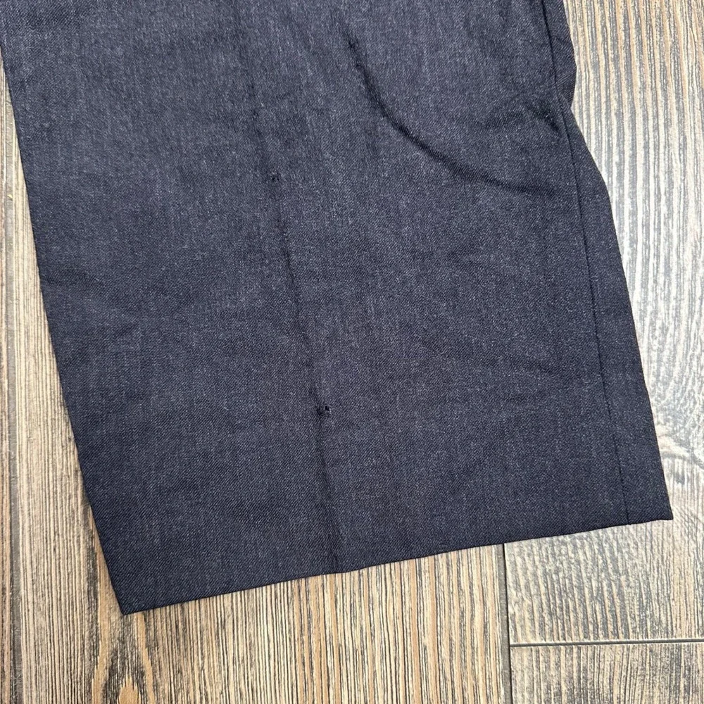 J.Crew Bedford Dress Pants Mens 33x32 Gray 100% Wool Flat Front Trousers